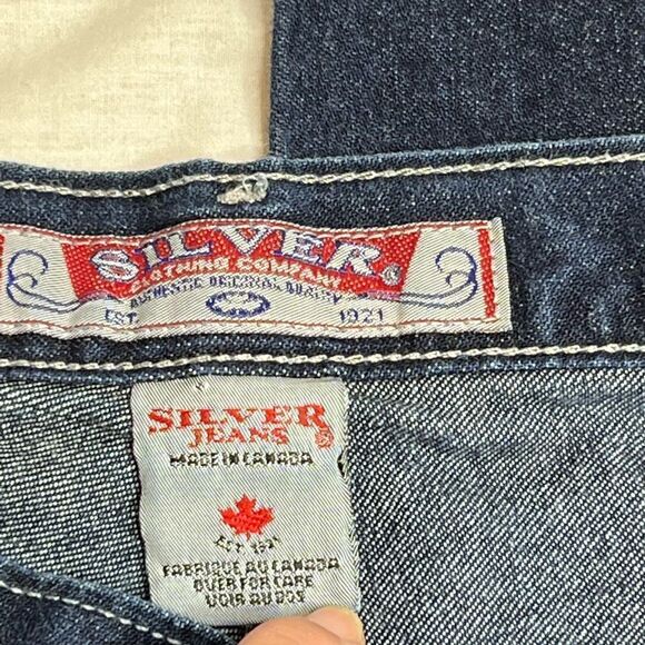 Silver Jeans company vintage button fly jeans size 32 X 34 - Picture 9 of 16